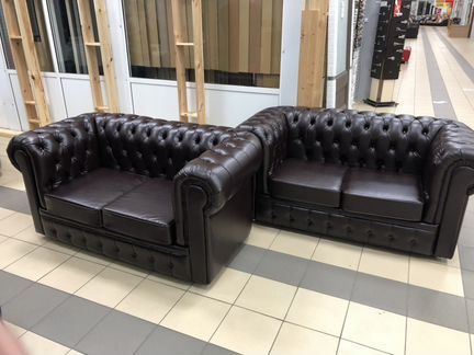 Диван Честер экокожа люкс