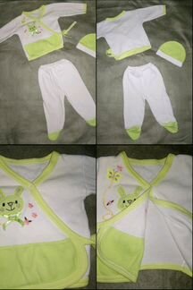 Костюмчики для малышей на 0, 3 и 6 месяцев