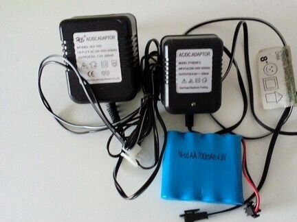 Аккумуляторы и зар.устройства для танков радио