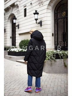 Пуховик одеяло новый черный длинный с пухом