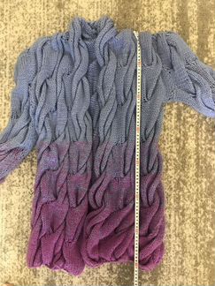 Вязаный теплый кардиган в стиле лало,куртка размер