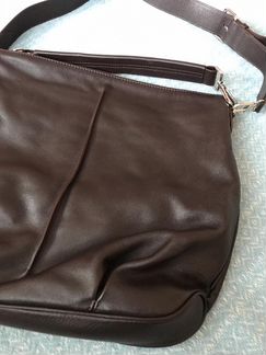 Сумка из натуральной кожи и замши