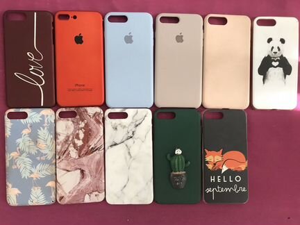 Чехлы на айфон 7+ и 8+