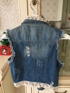 Жилетка джинсовая