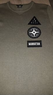 Свитер лонгслив мужской хаки 44