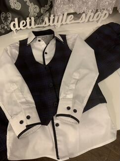 Школьный костюм синий