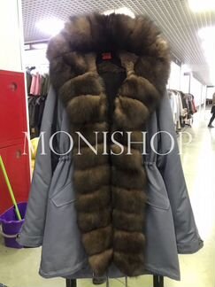Парка с натуральным мехом