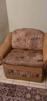 Кресло-кровать эко-кожа