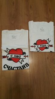 Комплект футболок для неё и него, новый