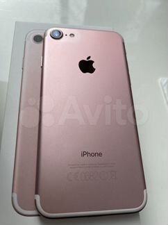 Телефон iPhone 7 rose gold 128gb