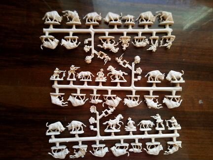 Фигурки ковбоев,индейцев Buffalo hant и bill, 1/72