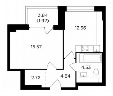 1-к квартира, 42.1 м², 5/29 эт.