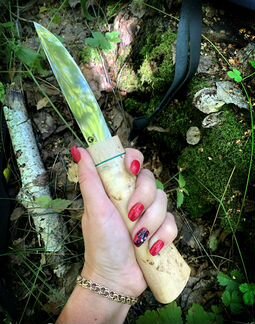 Якутский национальный нож из стали Х12мф