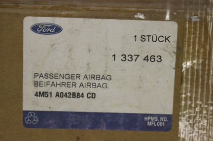 Подушка безопасности пассажира Ford Focus 2004-201