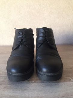 Ботинки зимние кожаные