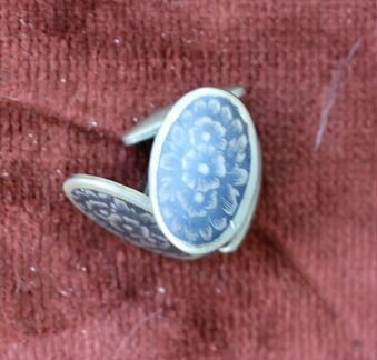 Запонки серебряные СССР