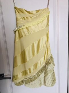 Лимонное винтажное платье Karen Millen 40