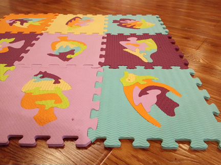 Мягкий коврик-пазл