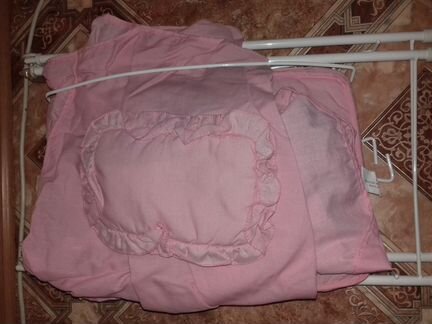 Кроватка детская розовая