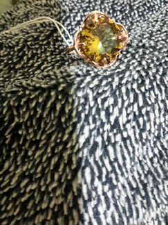 Комплект султанит золото серебро,новый,пломба