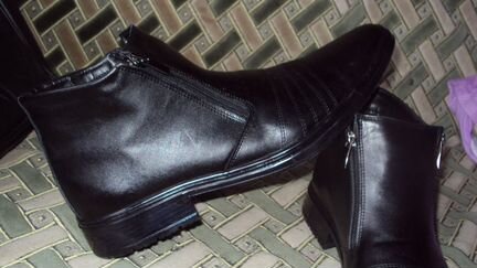 Кожанные демесезонные мужские ботинки