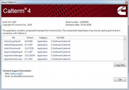 Cummins calterm 4.7.1