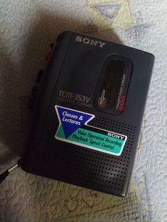 Новый Кассетный плеер-диктофон Sony tcm-353v