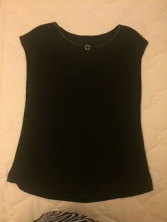 Кофта женская без рукавов, размер 48. Цвет чёрный