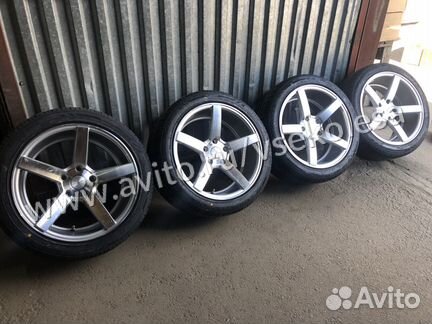 Зимние колеса в сборе r17 vossen cv3 silver