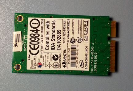 Модуль Wi-Fi Broadcom BCM94312MCG Mini PCI-E
