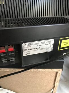 Муз. центр Hitachi MX-W50 1987 г.в. с колонками