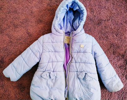 Куртка для девочки осенне-зимняя теплая р.92