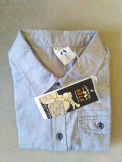 Новая рубашка Sela на утренник р-р 104 см, хлопок