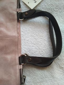 Сумка натуральная кожа новая, розовая пыльная роз