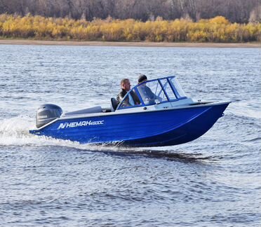 Моторная лодка алюминиевая Неман 450 DC New