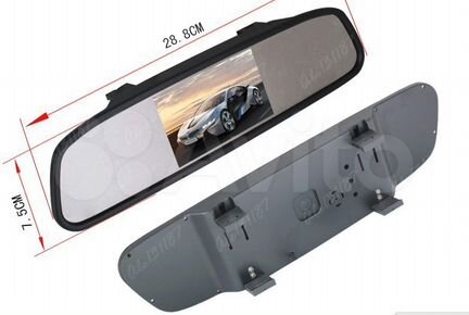 Зеркало заднего вида с монитором