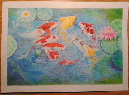 Рисунок Карпы кои