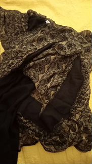 Туника, мини платье из шифона, Франция, р 42