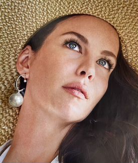 Серьги жемчуг майорика