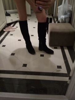 Сапоги замша еврозима