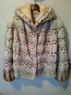 Шуба норковая белая