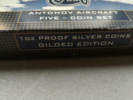 О-в Кука 1 доллар 2008, набор самолеты Антонов ан