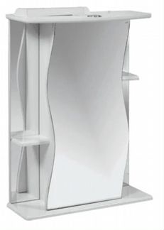 Зеркало-шкаф Merkana Лилия 55 полки сбоку