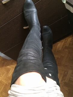 Ботфорты кожа