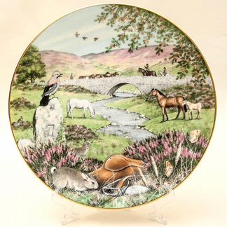 Тарелка Сентябрь Фарфор royal worchester Англия