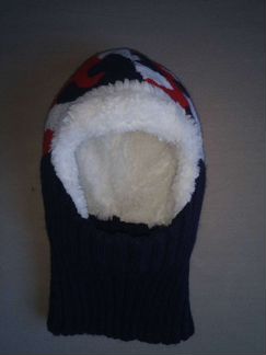 Шапка шлем для мальчика 3-4 года