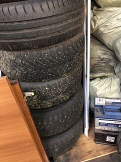 Колёса зимние nokian 205/55/16 диски Опель 110