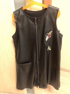 Сарафан кожа