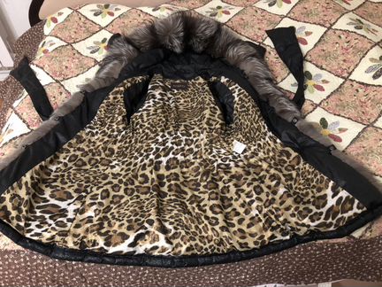 Куртка пуховик с мехом Италия