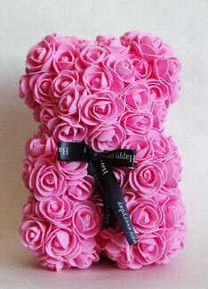 Мишка из роз 22 см